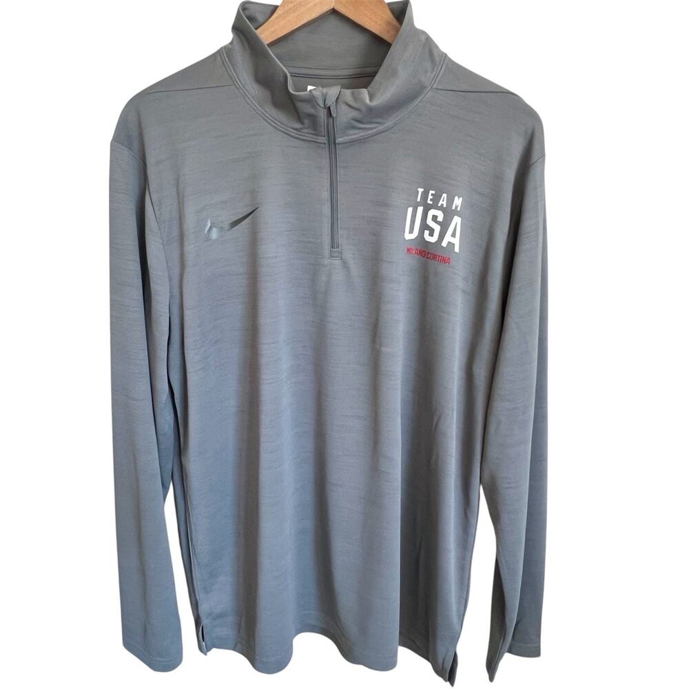 Team USA 2026 Winter Olympics Large Quarter Zip Top Men's Large NWT Milano Nike